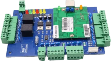 Placa controladora de accesos para dos y cuatro puertas.